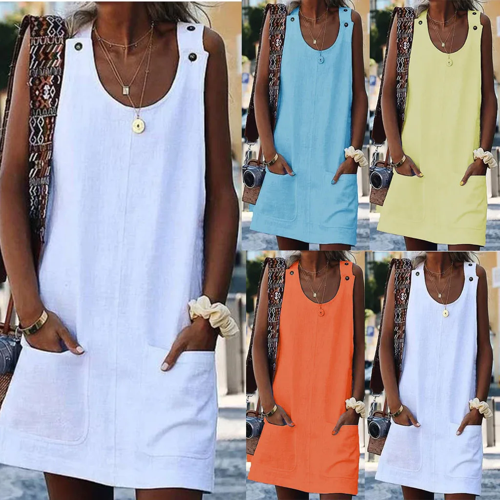 Новинка 2019 года прямые удобные женские платья с круглым вырезом повседневные