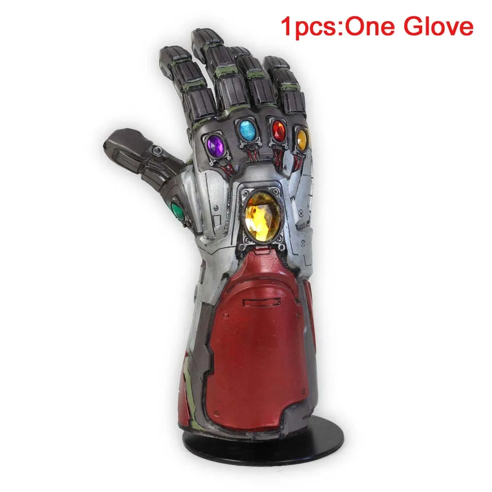 Iron Man 36x16 см новые перчатки Железный человек Бесконечность камни руки латексные перчатки Мстители 4 экшн фигура супергероя Хэллоуин косплей - Цвет: Iron Man