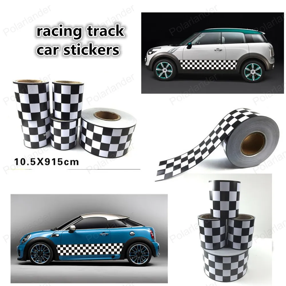 Наклейка в клетку с флагом винтажная наклейка для спортивных автомобилей