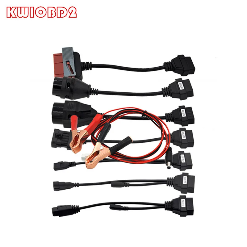 Горячая Распродажа obd2 полный набор 8 автомобильных кабелей и для грузовиков