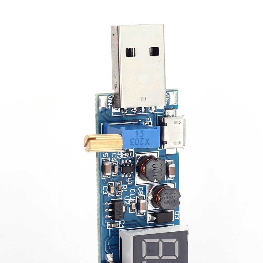 100 шт./лот повышающий/понижающий блок питания с USB от 5 В до 3 В/12 Регулируемый