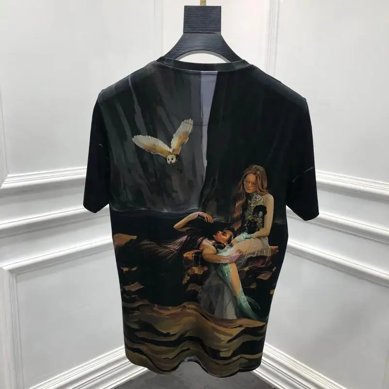 Весна 19ss новые модные футболки с принтом футболка для мужчин хлопок брендовая одежда Топ Ретро