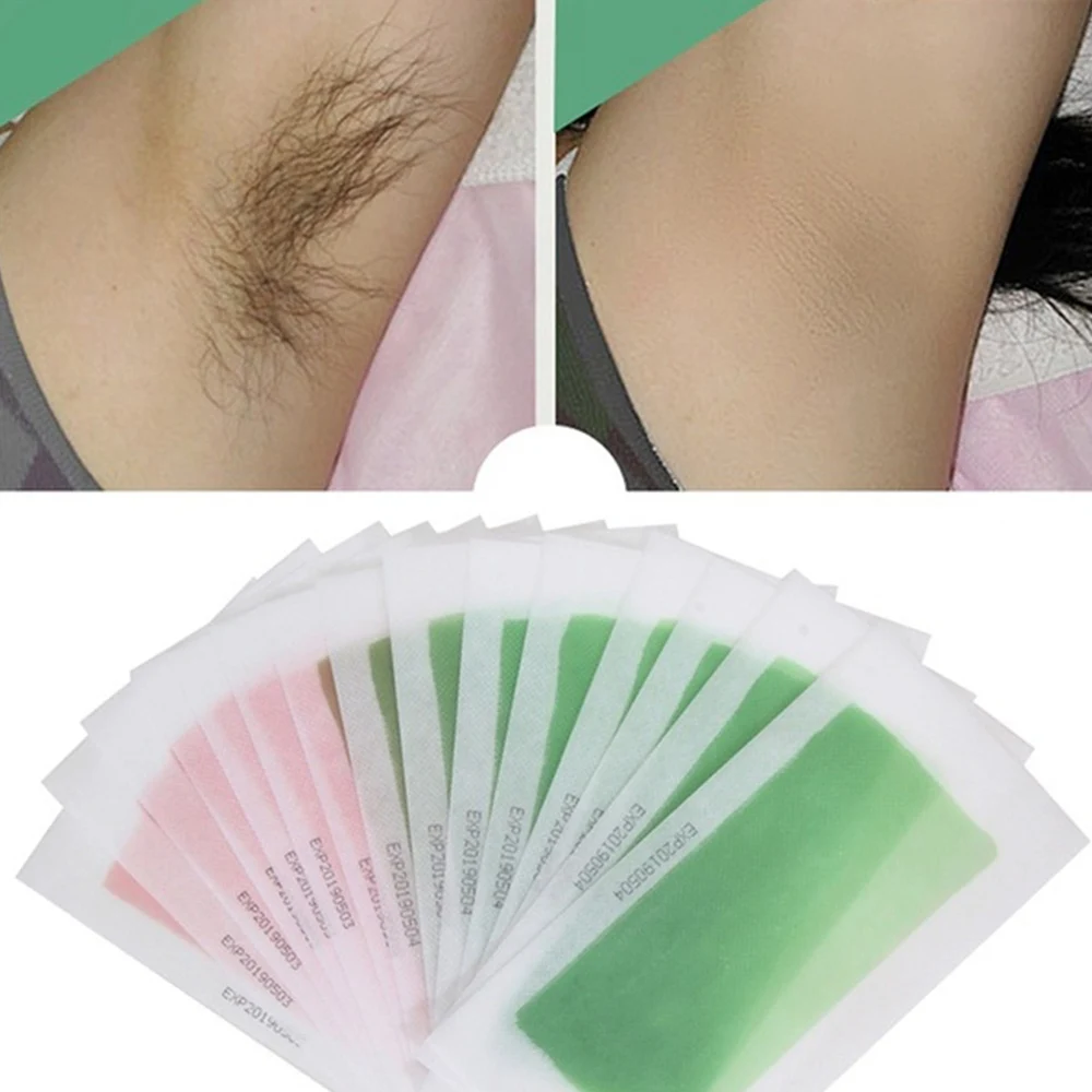 AMSIC новинка 20 шт. желтая для удаления волос двухсторонняя холодный воск Полоска