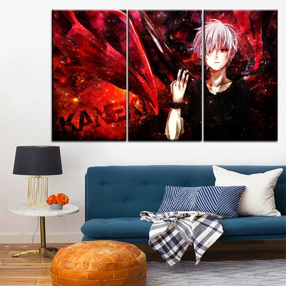 Современная живопись на холсте HD печати Стиль Аниме Tokyo Ghoul плакат Wall Art домашний