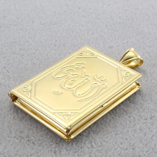 Модное ожерелье с подвеской в виде мусульманской книги Аллах-Коран для женщин и