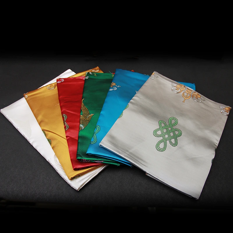 Тибетский ритуал подарок шелковый атлас изысканный жаккардовый красочный Хада