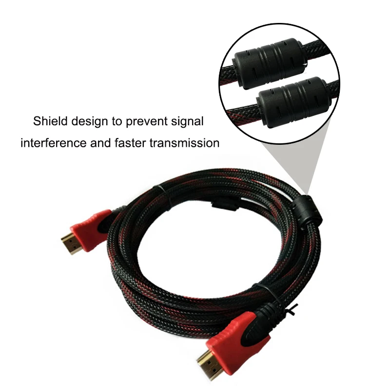 Кабель HDMI видеокабели с позолоченным покрытием 1 4 1080P 3D кабель для HD TV LCD ноутбуков