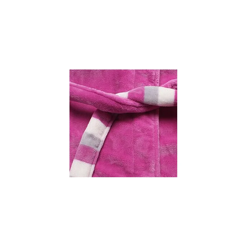 Женские халаты с длинным рукавом теплые из кораллового флиса большие размеры