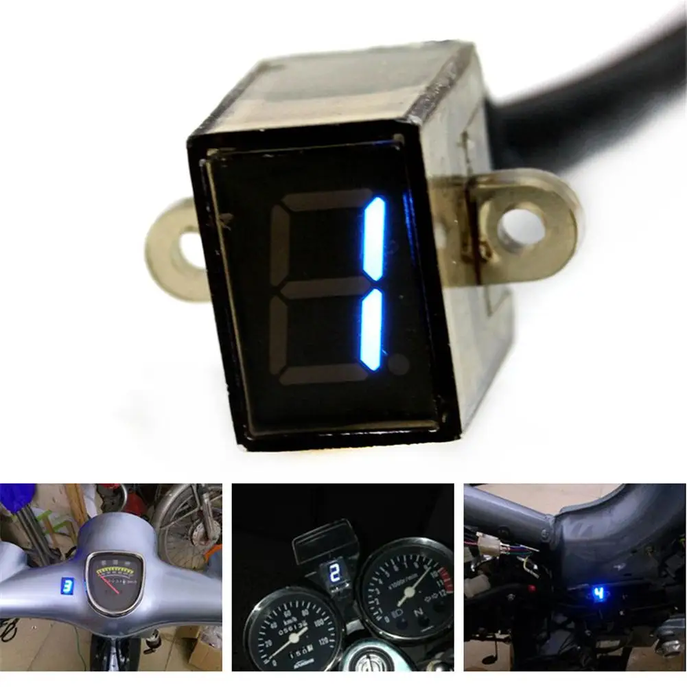 Off Road Motorcycle Gear Display 1 To 6 Bright Blue 12v Universal Modification Meter Accessories | Автомобили и мотоциклы