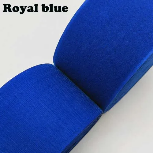 Royal blue 10 см Ширина/1 метр Длина нейлон velcros крепежная лента без клея швейная Волшебная петля крючок наклейка одежда в полоску клейкая лента - Цвет: Royal blue