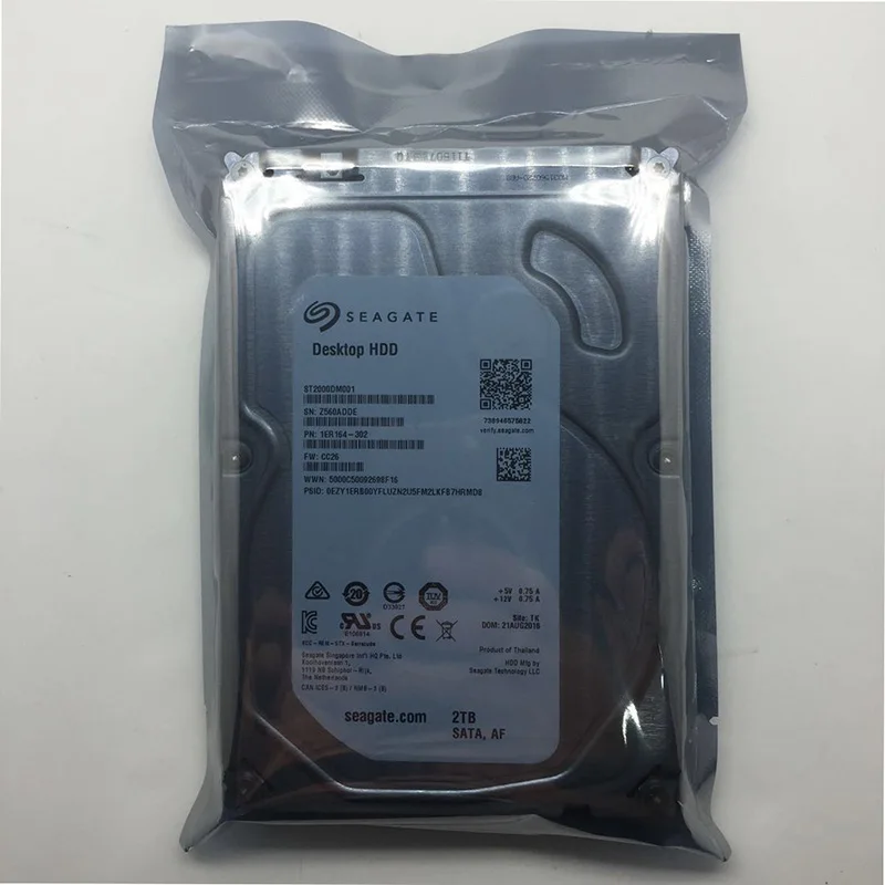Seagate ST2000DM001 2 ТБ 3 5 дюймов SATA 0 Внутренний жесткий диск 64 МБ Кэш 7200 об./мин.