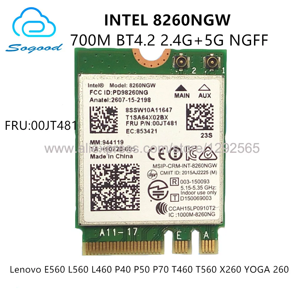Двухдиапазонная беспроводная сетевая карта AC 8260NGW FRU:00JT481 8260ac BT4.2 2 4G + быстрая