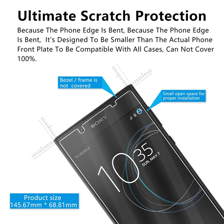 Закаленное стекло для sony Xperia L1 G3311 G3312 G3313 чехол для защиты экрана для Xperia L2 H3311 H3321 H4311 чехол для телефона GLAS Sklo