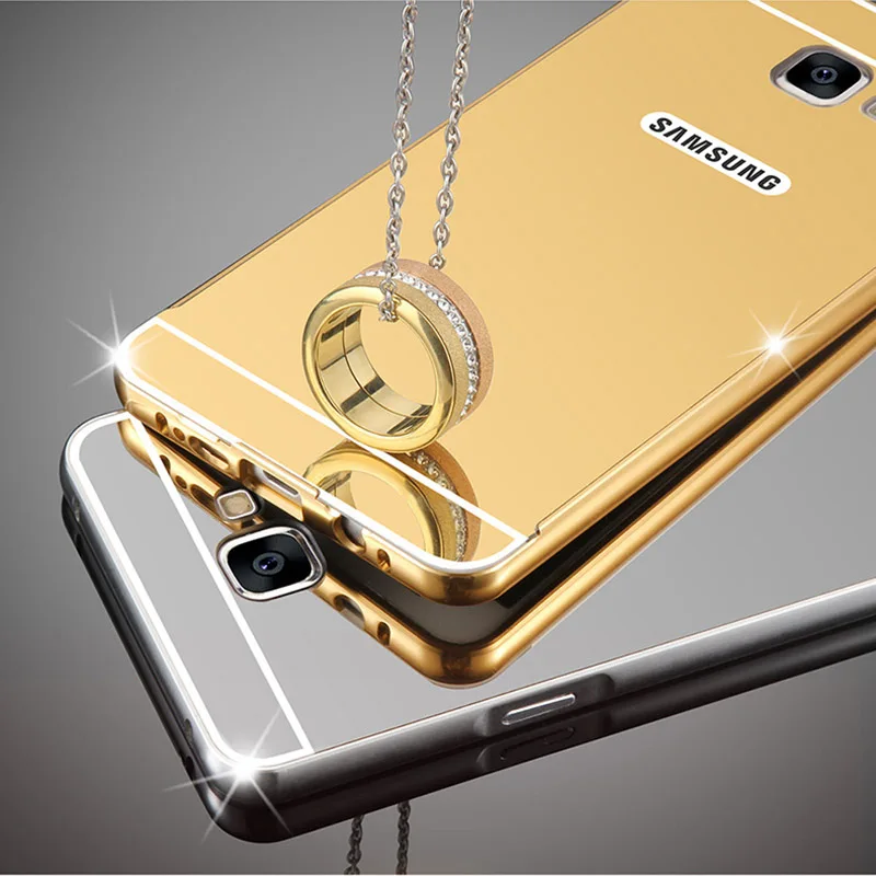Блестящий Гибридный чехол с зеркальным эффектом для samsung J3 J5 J7 A3 A5 A7 A8 S8 S9 Note 8 Pro Plus