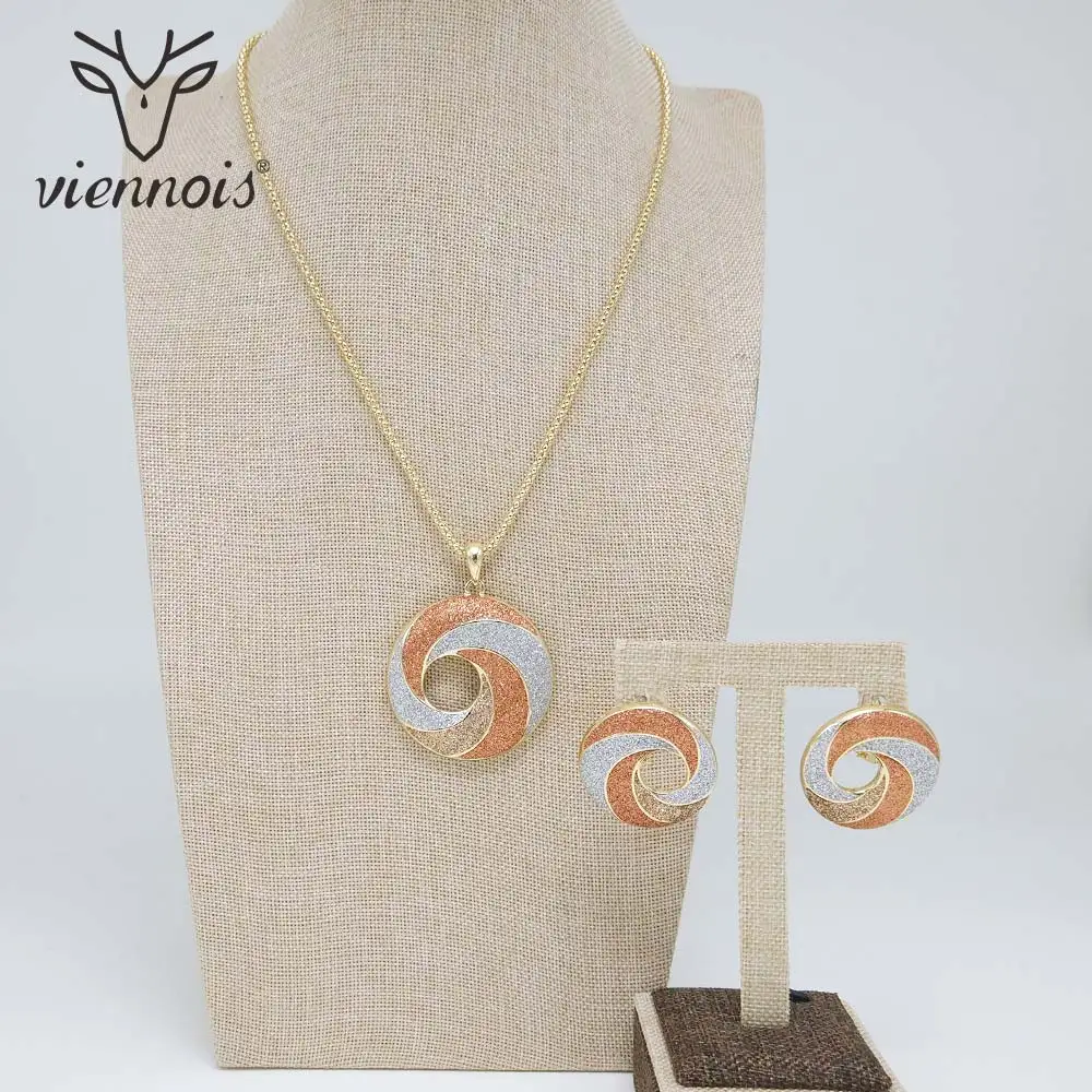 Viennois набор из ожерелья и сережек для женщин, вечерние серьги-гвоздики, набор ювелирных изделий