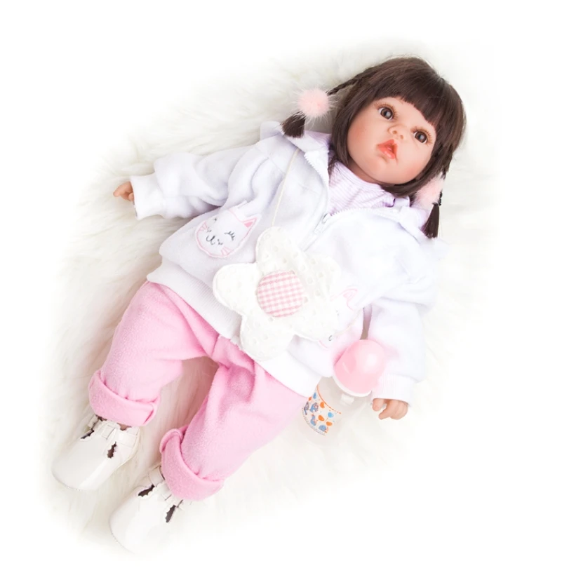55 см силиконовые куклы Reborn Baby 22 дюйма Новая мода реалистичные очаровательные