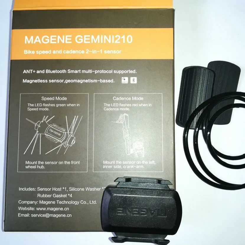 Велосипедный компьютер Magene 210 ANT Bluetooth Датчик скорости Каденции Датчик USB приемник для виртуального велоспорта на открытом воздухе для езды на велосипеде обновлено