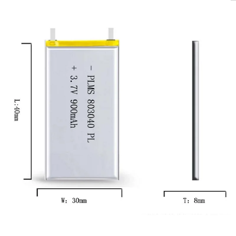 3 7 V 900mAh 803040 литий полимерный ионный аккумулятор для Mp3 MP4 MP5 GPS PSP мобильный
