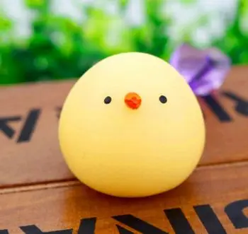 round yellow Мини милый мягкий Кот Антистресс мяч сжимающий Моти поднимающиеся игрушки Abreact мягкий липкий сквиши снятие стресса забавная игрушка в подарок - Цвет: round yellow