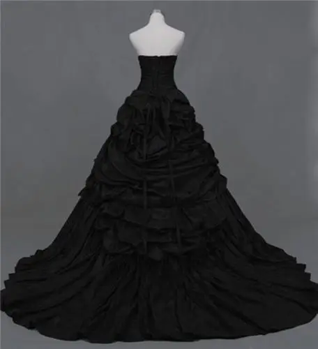 ANGELSBRIDEP высокое качество готическое черное платье Quinceanera для 15 лет Мода Милое