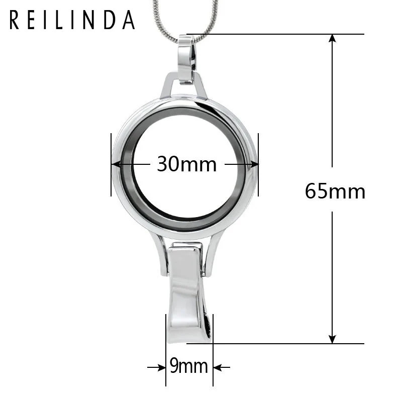 Wholesale Alloy Magnetic Floating Locket Lanyard with Badge Holder Included Chain Fit Charms And Birthstone | Украшения и