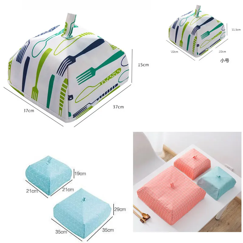 Креативный портативный складной чехол для ланча алюминиевая фольга крышка стола