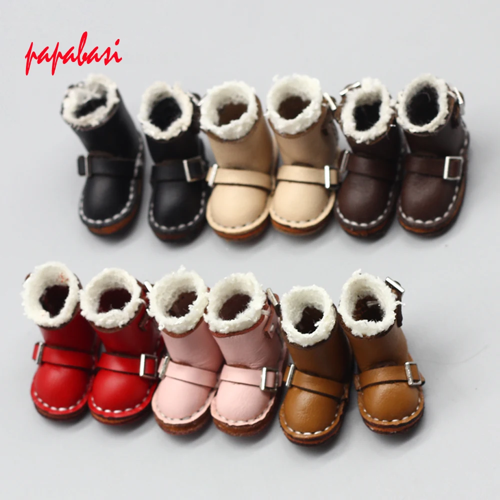 1 пара ботинок для кукол 1/6 Blyth подходит 1/8 BJD аксессуары обуви игрушки 3 7*1 6 см |