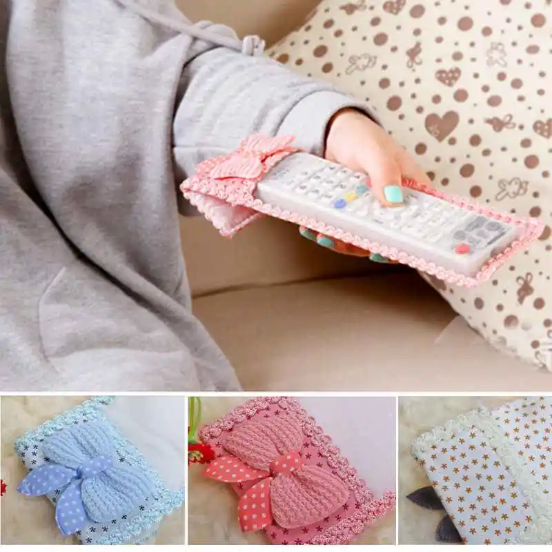 1 шт. креативный вязаный кружевной пульт дистанционного управления защита от