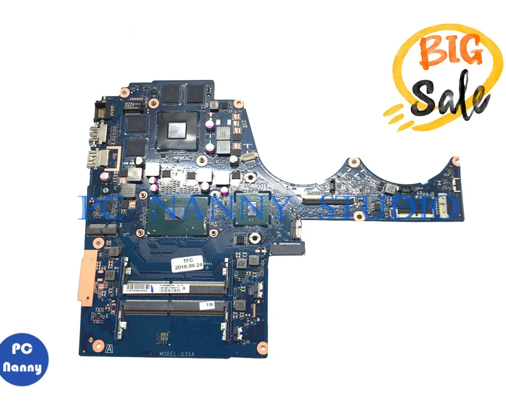 PANANNY 856676 601 001 для HP 15 ax Материнская плата ноутбука i7 6700HQ DAG35AMB8E0