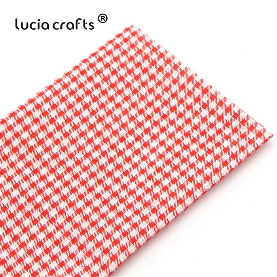Lucia crafts, 7 шт./лот, 25*25 см, хлопковая ткань с принтом для рукоделия, куклы, ручная работа, шитье, Лоскутная Ткань, текстиль, ткань H0913
