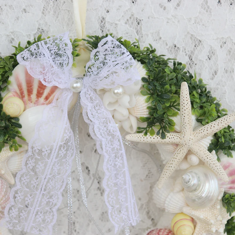Бесплатная доставка (1 шт./лот) морской ракушка венок из натуральной раковины и
