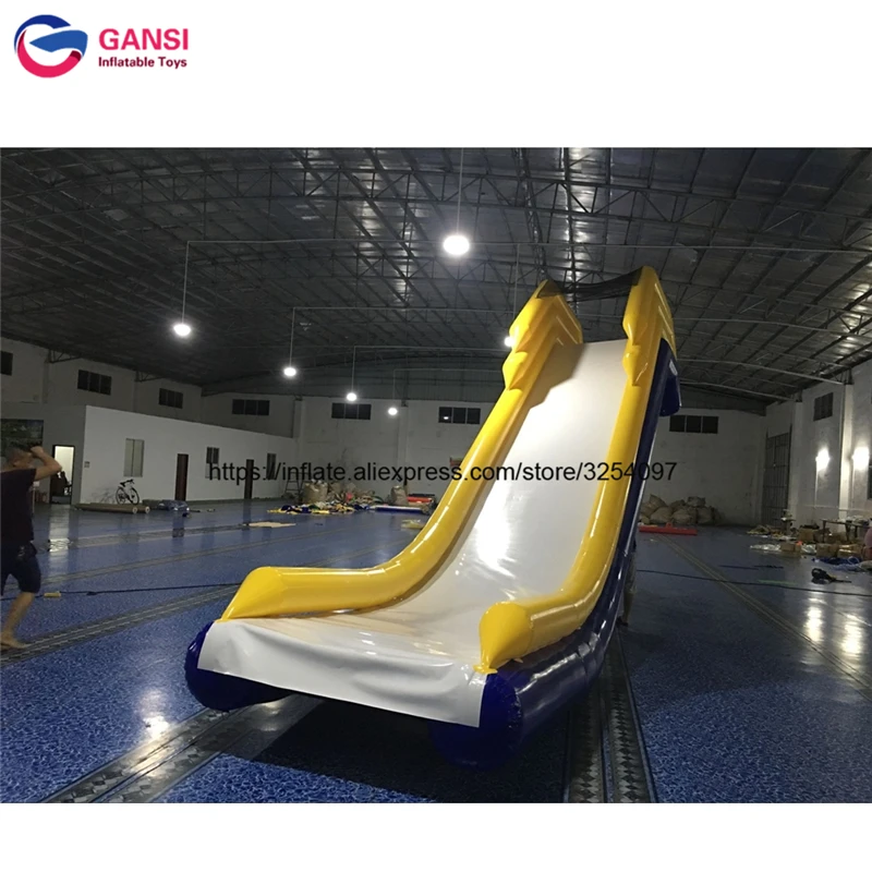 Guangzhou надувная плавающая водная горка для лодки/надувная яхты|water slide|floating water