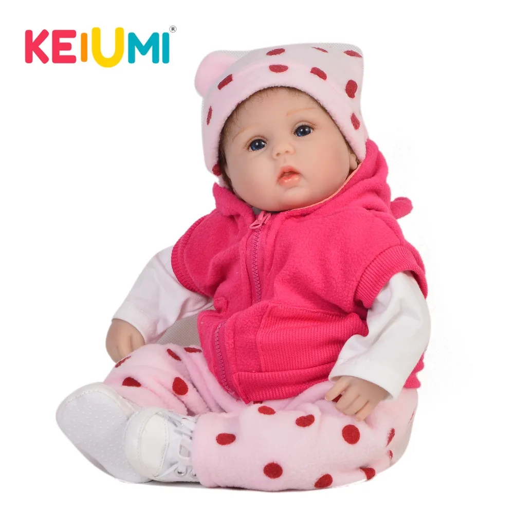 Мода 17 &quotReborn Baby Doll силиконовый сенсорный мягкий новорожденный ребенок Куклы