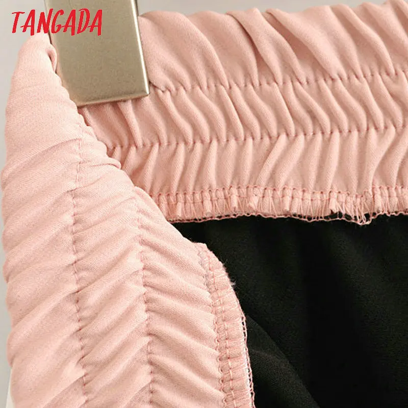 Tangada черные брюки классические брюки брюки с высокой талией брюки скинни зауженные брюки элегантные брюки офисный стильHY141