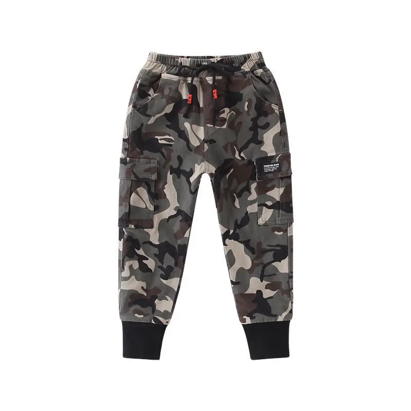 

2019 Spring Autumn Models Boys Fashion Camouflage Harem Pants