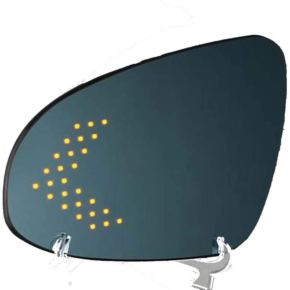 Мульти-кривизна синий широкий угол led стрелка сигнал поворота тепла defog из заднего вида для боковой двери зеркало для toyota vios внешние части