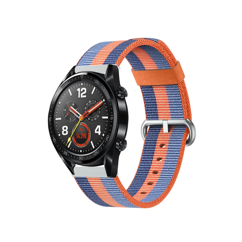 2019 быстрый выпуск 22 мм нейлоновый тканый ремешок для часов huawei Watch GT 20 спортивный