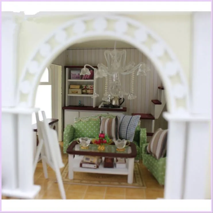Милые семьи Дом DIY Миниатюрный Кукольный домик со всеми дом мебель игрушки для