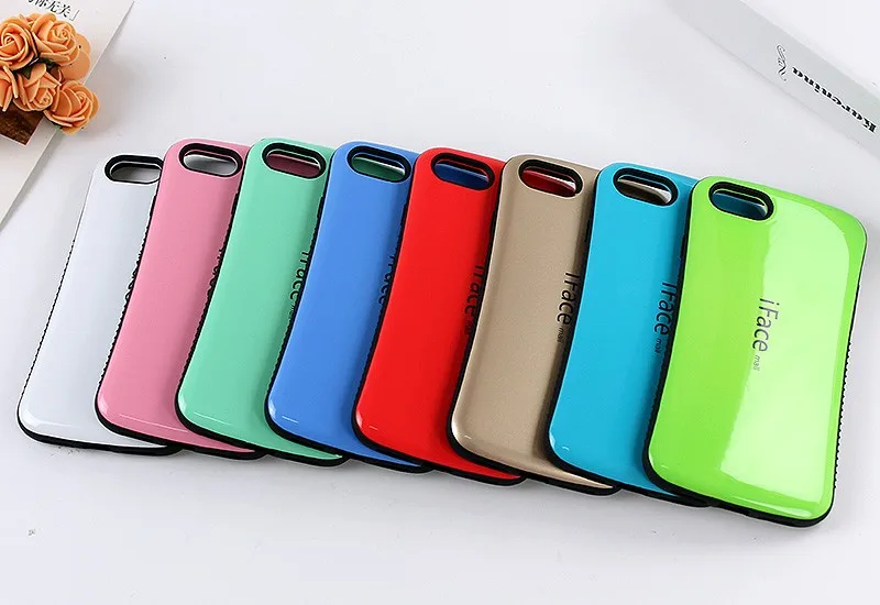 Новый iFace mall двухцветный волнистый силиконовый чехол для iphone 7 plus 8 8plus задняя
