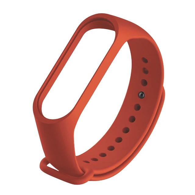 Orange Для Xiaomi mi Band 4 3 силиконовый розовый сменный Браслет ремешок для Xiomi mi band 3 mi Band 4 3 band 4 ремешок на запястье - Цвет: Orange