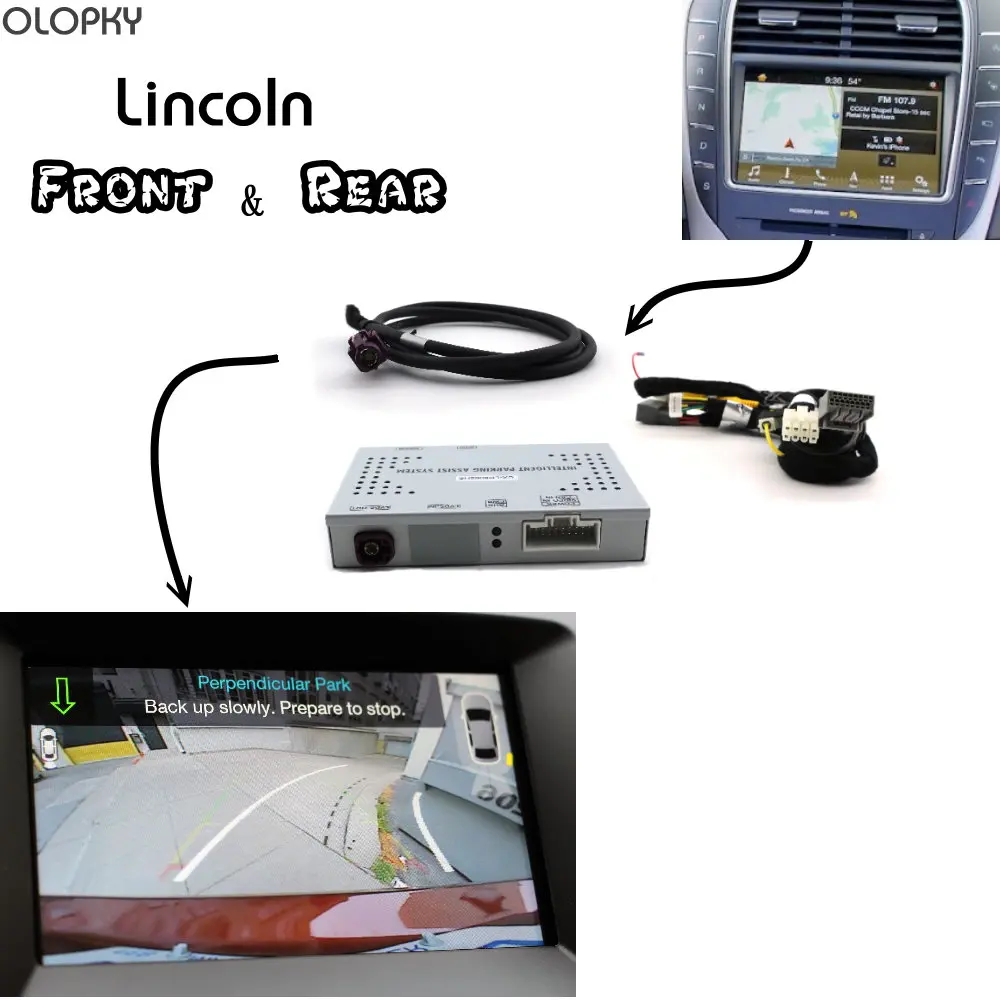 OLOPKY For Lincoln Park Assist Front &amp Bakcup Rear camera interface Reverse Improve MKZ MKX MKC | Автомобили и мотоциклы