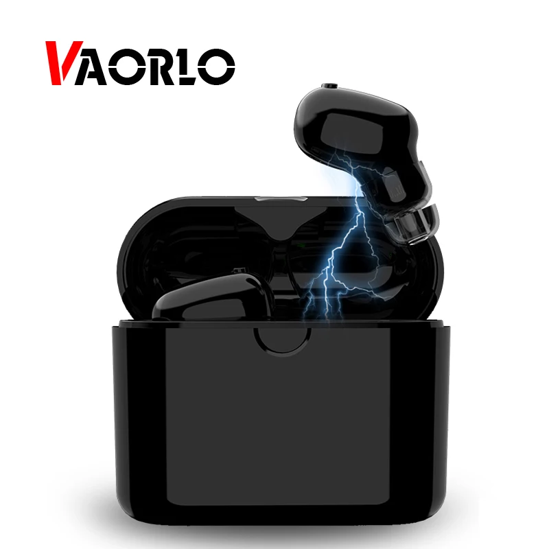 VAORLO Мини Bluetooth наушники 5 0 TWS Беспроводные с зарядной коробкой свободные руки