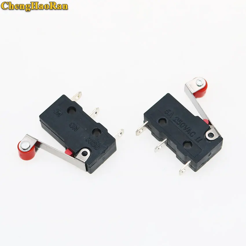 ChengHaoRan 1 шт. мини микро переключатель 3Pin с выключатель концевой роликом 5A 250V AC