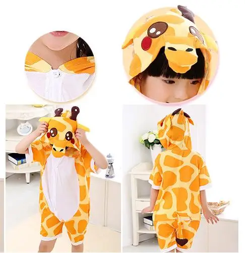 Костюм для косплея с героями мультфильмов аниме жираф летние комбинезоны