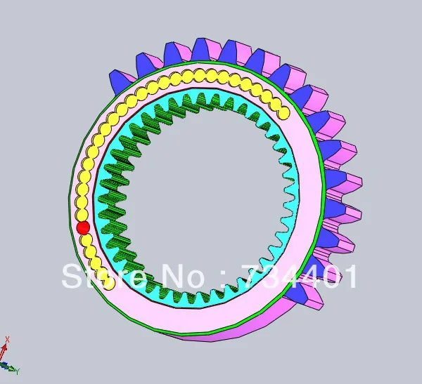 

0.5 modules of 40T gear,The number of teeth of the outside 15 teeth