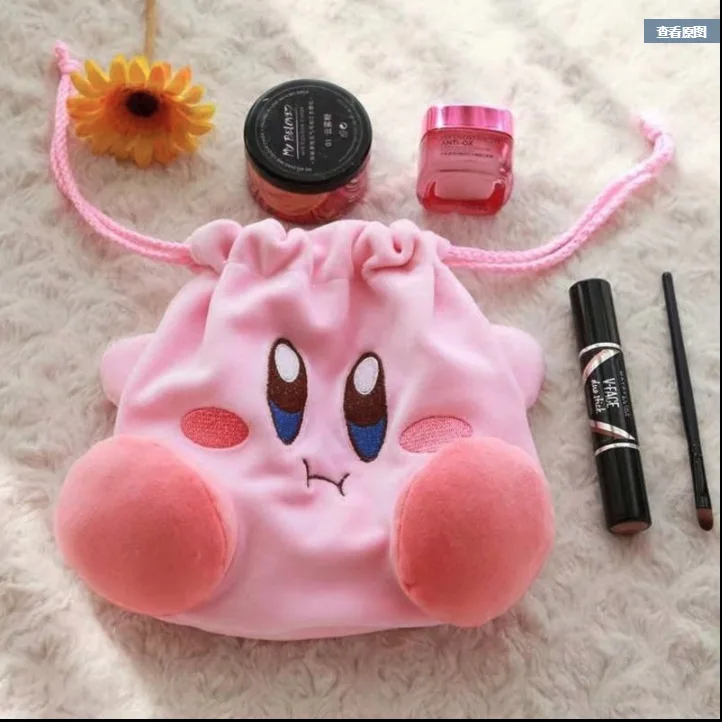 Милая плюшевая игрушка Kirby мягкая сумка для хранения веревка пачка карманный