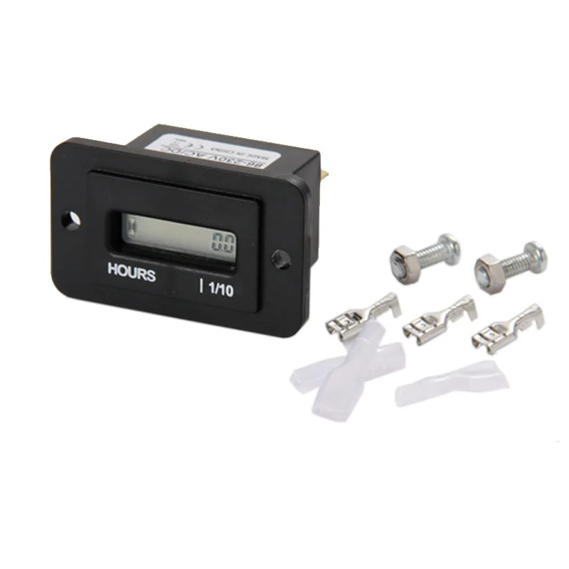 

Waterproof Digital Snap IN Hour Meter Surface Counter DC4.5-90V Engine Timer Powered Engine For Machine ATV Snowmobile Motorcycl