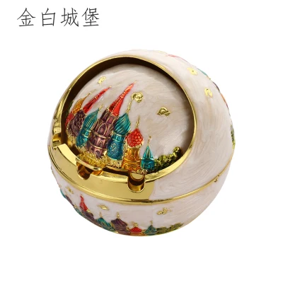 Пепельница с крышкой ветрозащитный дизайн сигарет аксессуары для сигар для гостиной журнальный столик офис - Цвет: 03
