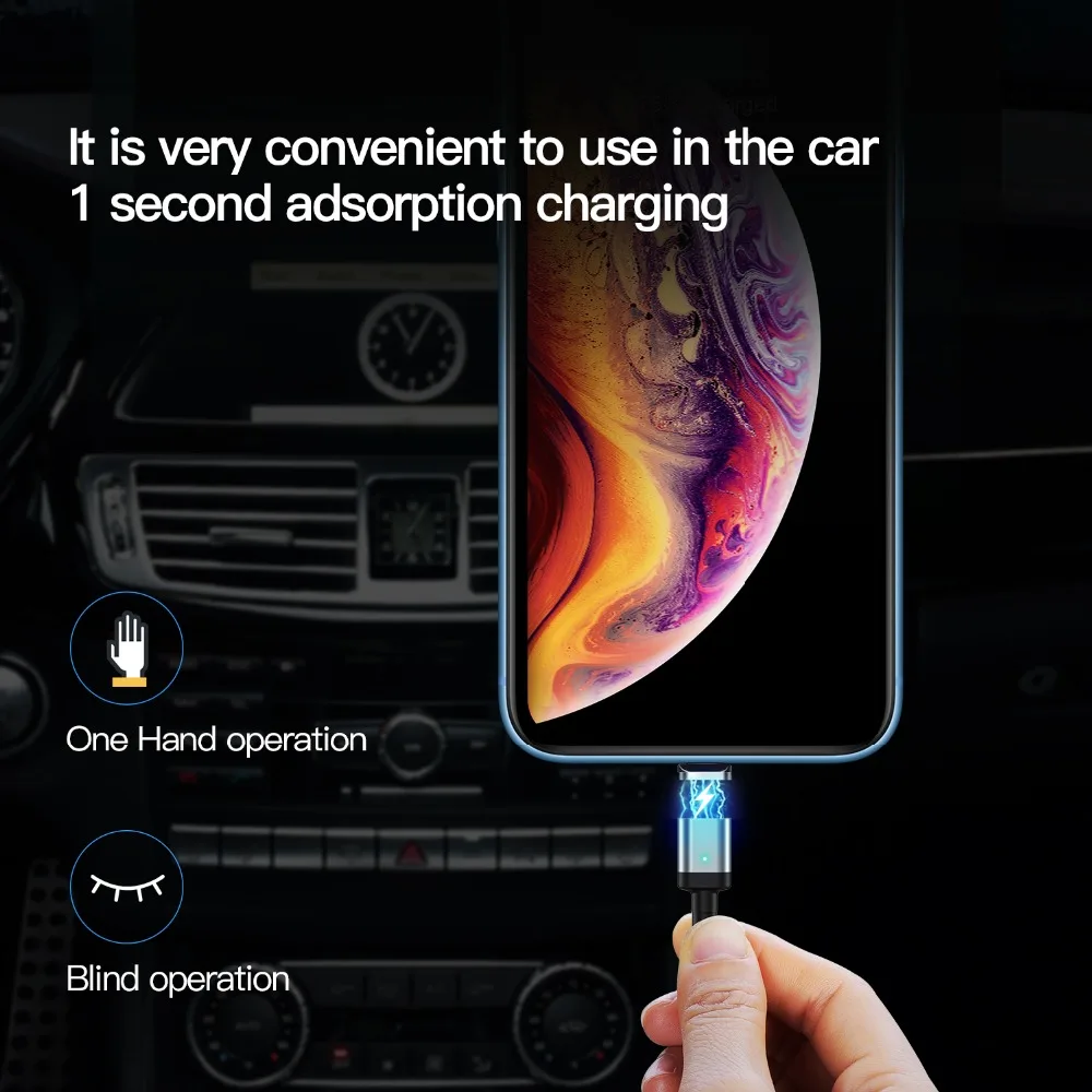 Магнитный кабель для iphone XR X Gourde Micro USB C type адаптер быстрой зарядки usb магнитное