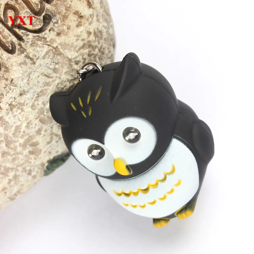 Черная сова птица LED сделать звук и светильник прекрасный новый модный милый